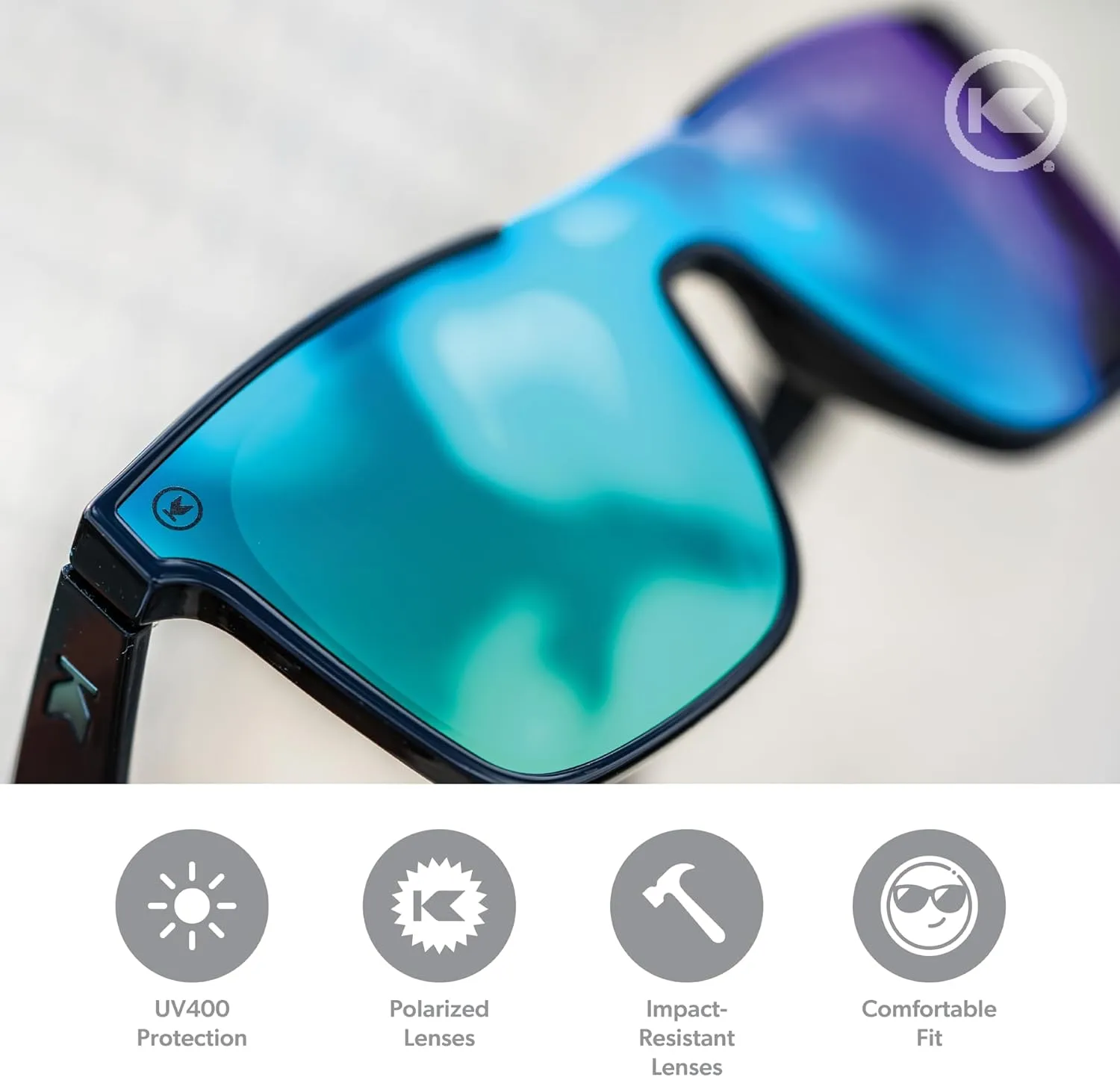 Knockaround Afters Polarized Sunglasses for Men and Women - Impact Resistant Lenses with Full UV400 Protection
