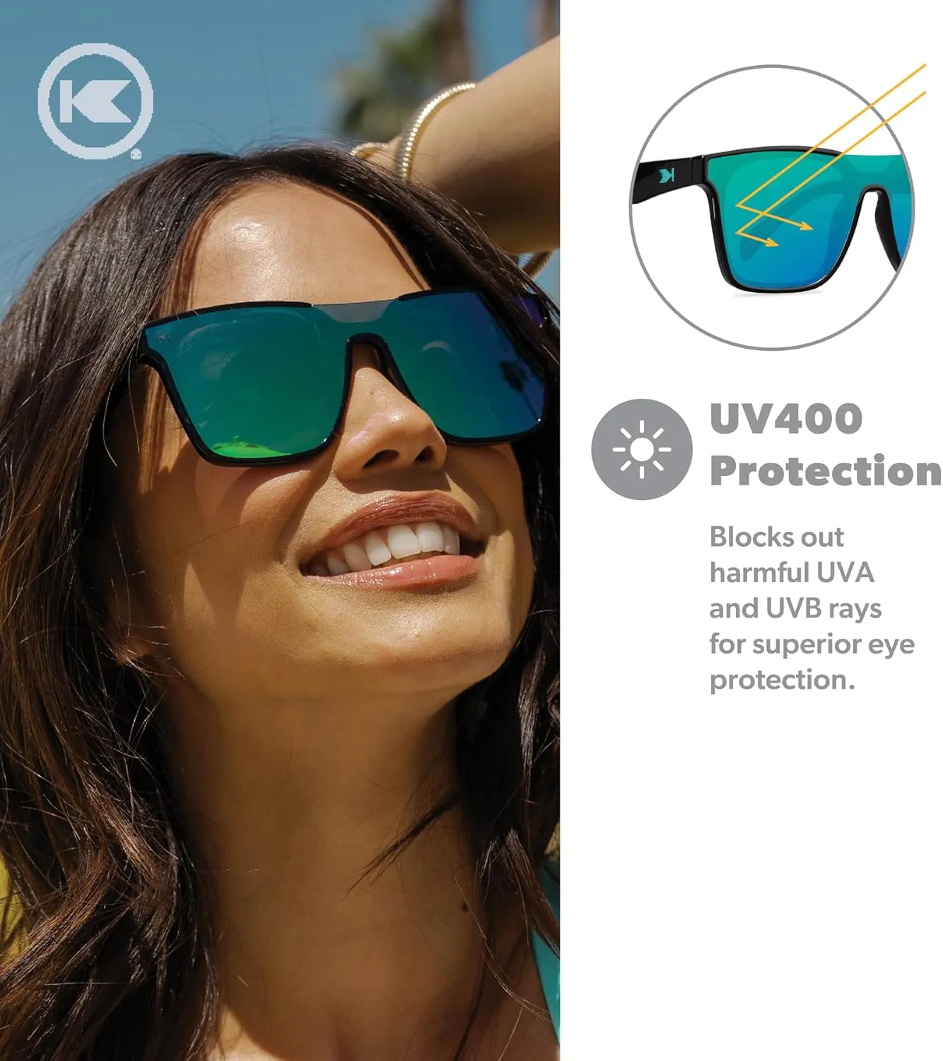 Knockaround Afters Polarized Sunglasses for Men and Women - Impact Resistant Lenses with Full UV400 Protection