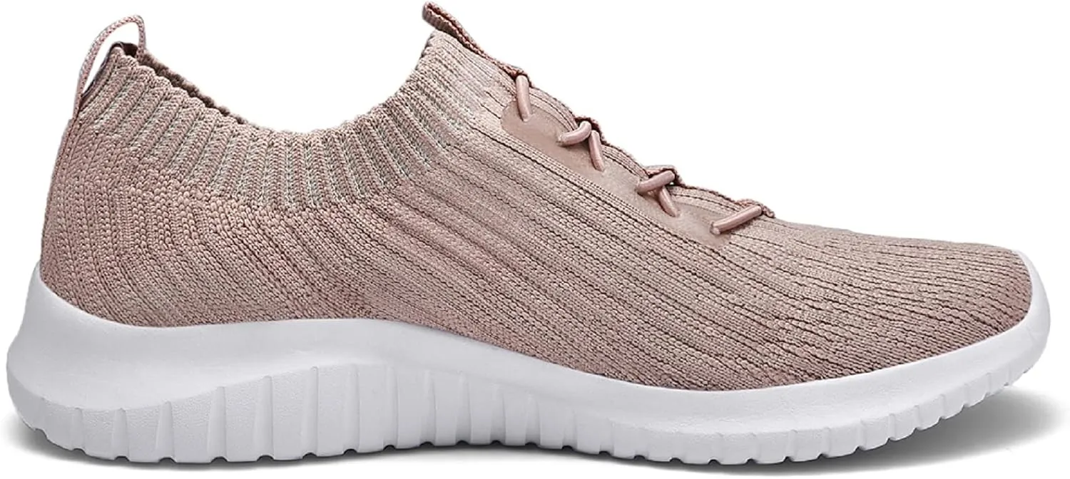 konhill Women's Comfortable Walking Shoes - Tennis Athletic Casual Slip on Sneakers