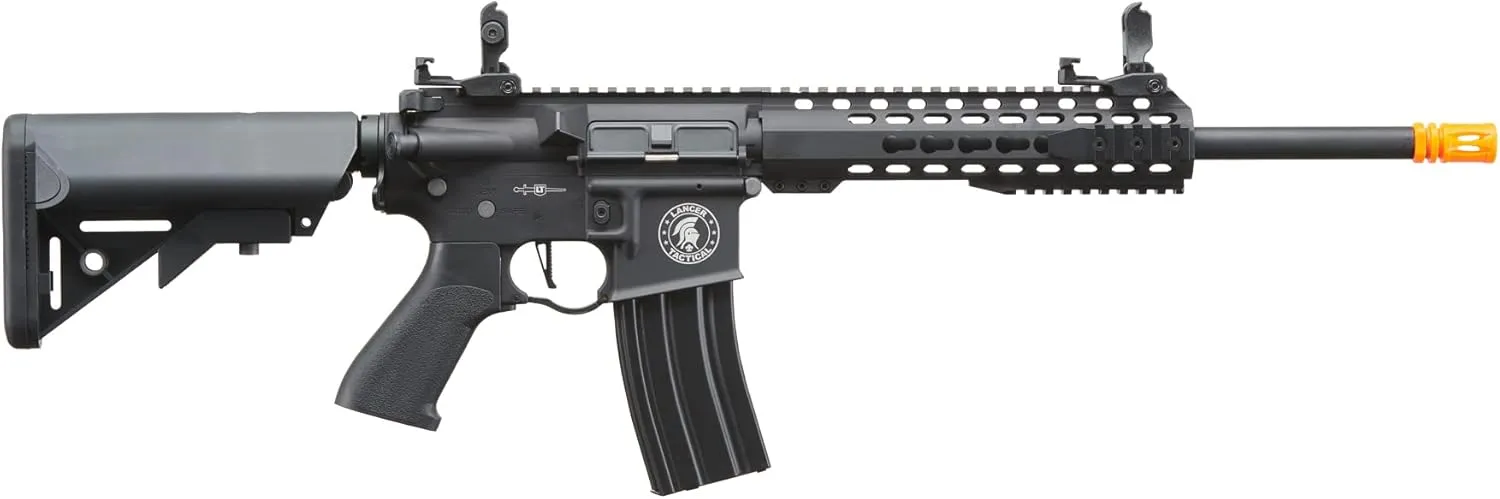 Lancer Tactical Gen 2 LT-19 Airsoft M4 Carbine 10" Electric Full/Semi-Auto Airsoft AEG Rifle, Included 6mm 0.20g BBS, Charger, and Battery