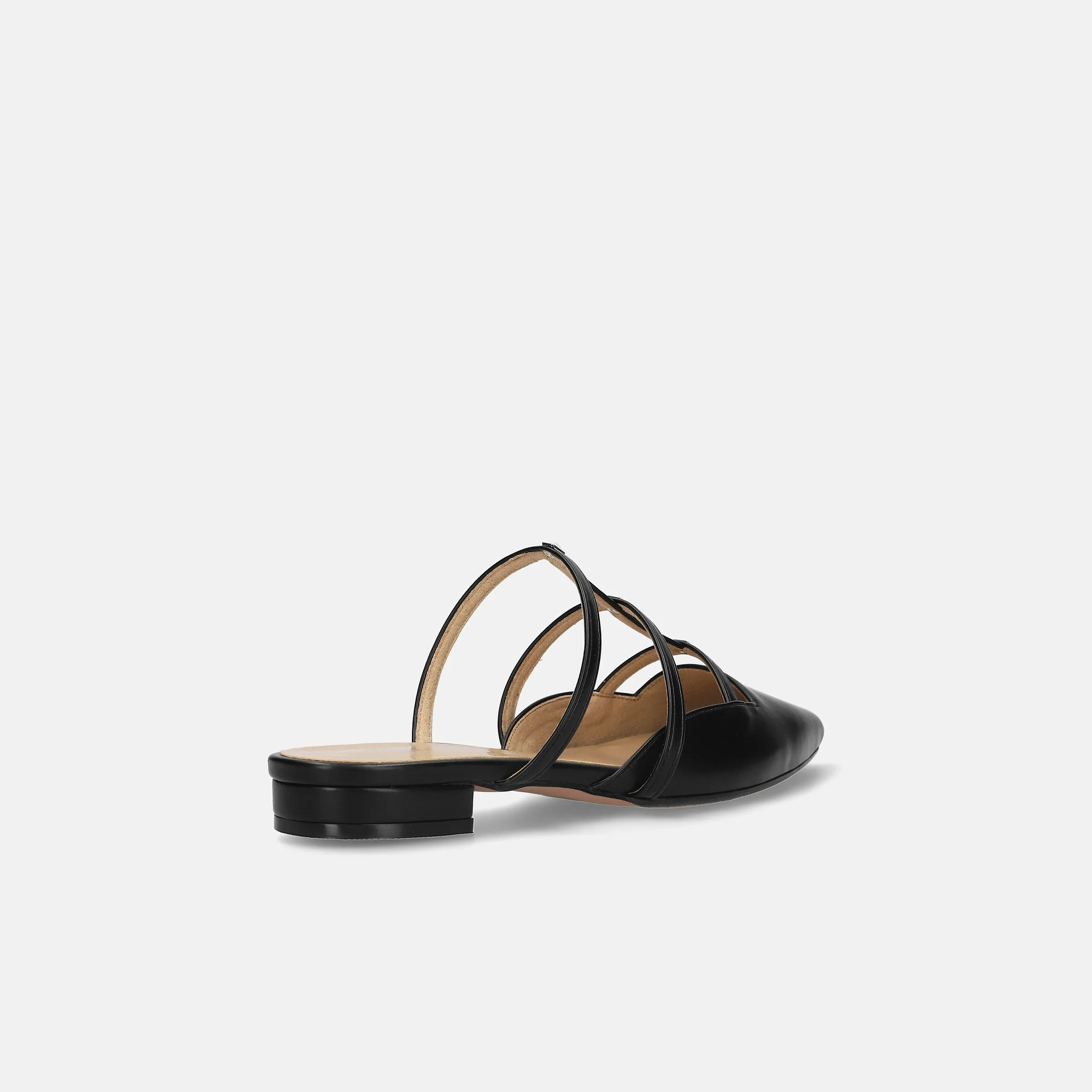 Last one 50% off: 2024SS: Stud design flat sandals (m17026) black