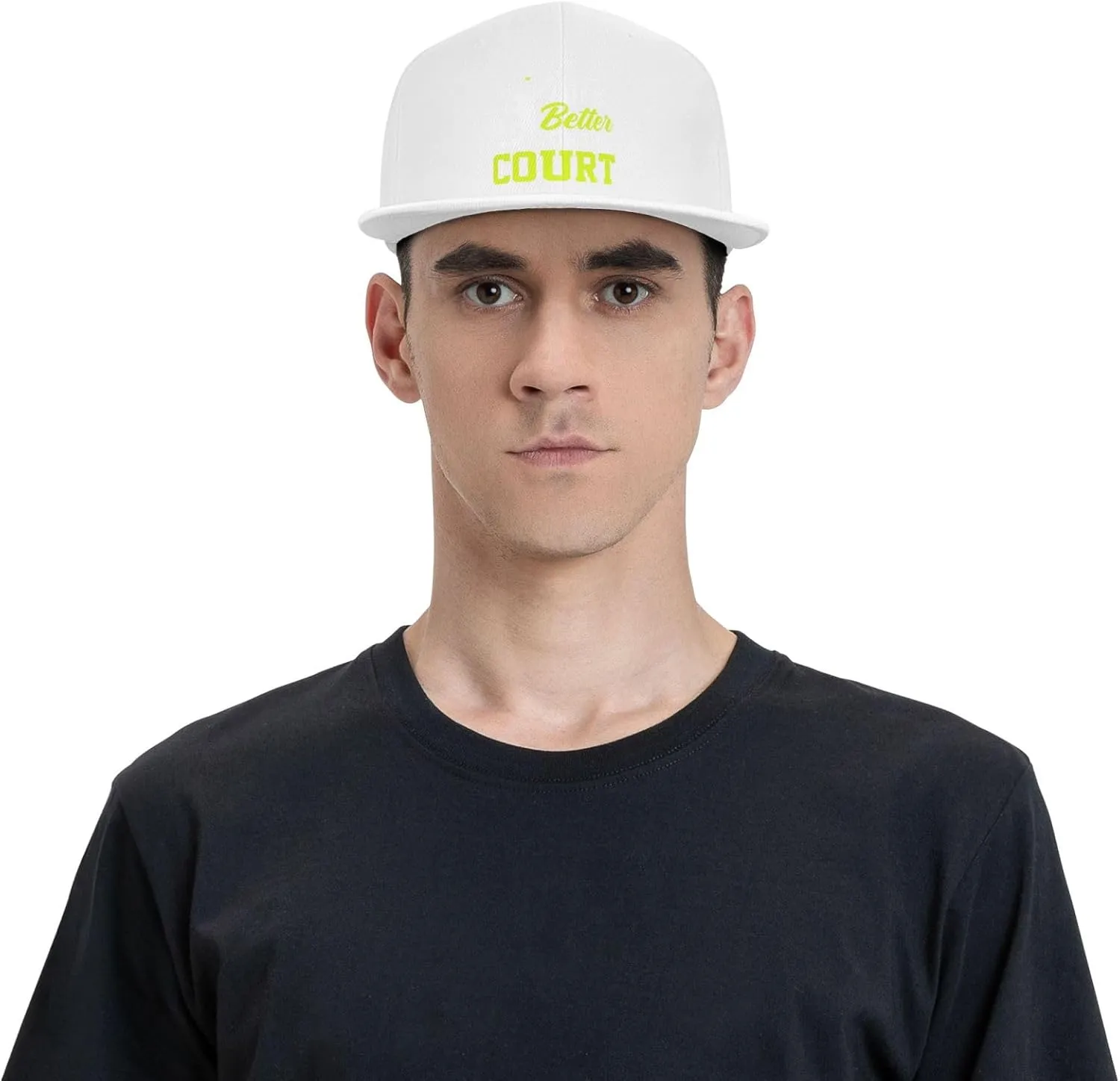 Life is Better On The Court Snapback Hat for Men Women Baseball Cap Adjustable Flat Bill Brim Hats