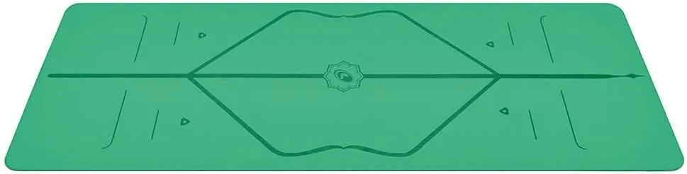 Liforme Original Yoga Mat – Free Yoga Bag Included - Patented Alignment System, Warrior-like Grip, Non-slip, Eco-friendly, sweat-resistant, long, wide, 4.2mm thick mat for comfort