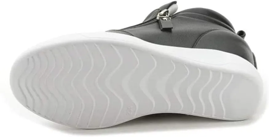 LIURUIJIA Women's Platform Hidden Wedge Sneakers High-Top Fashion Sneakers Dressy Casual Tennis Shoes Ankle Boots