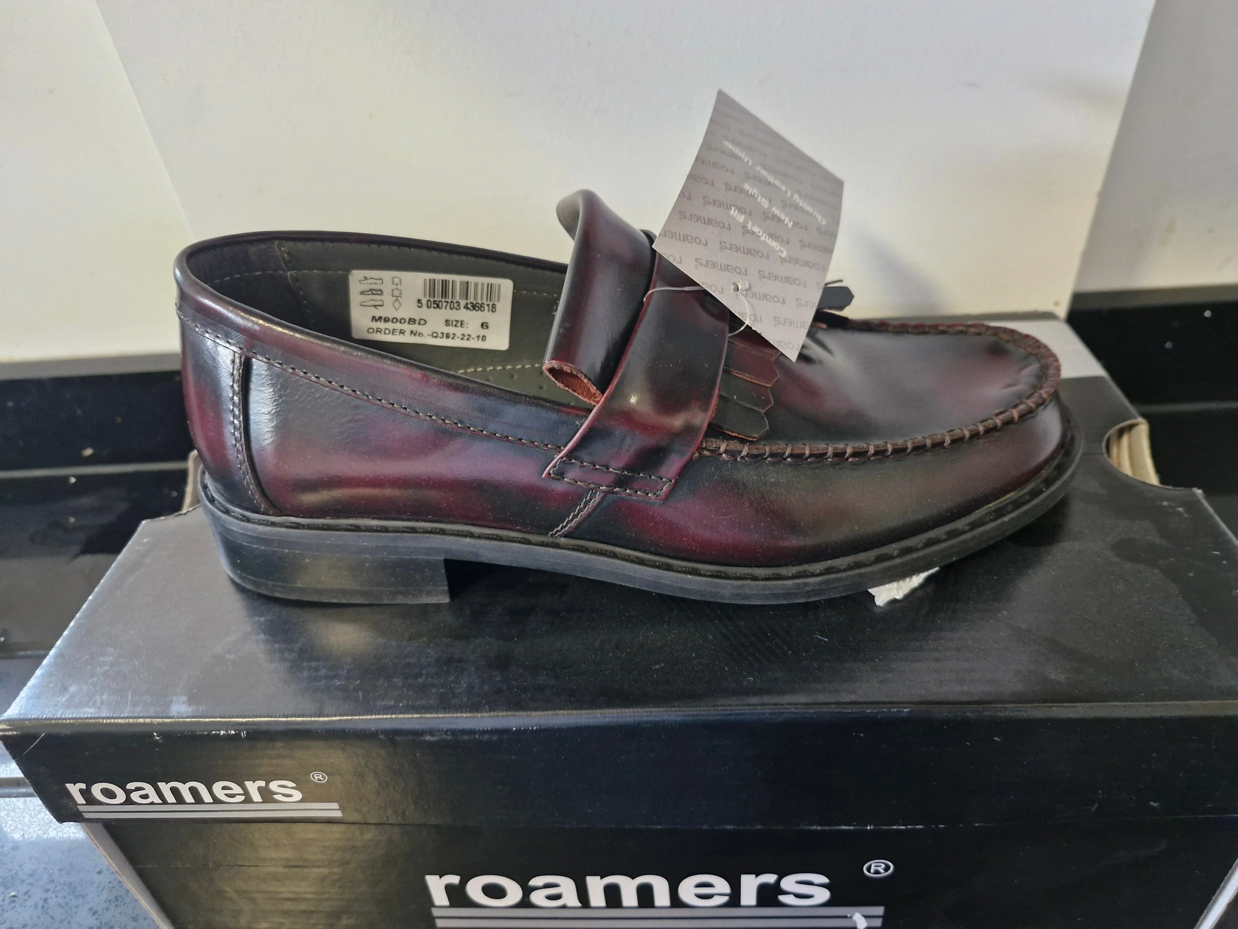 Loafer by Roamers - Hi Shine Oxblood Leather (M900BD)