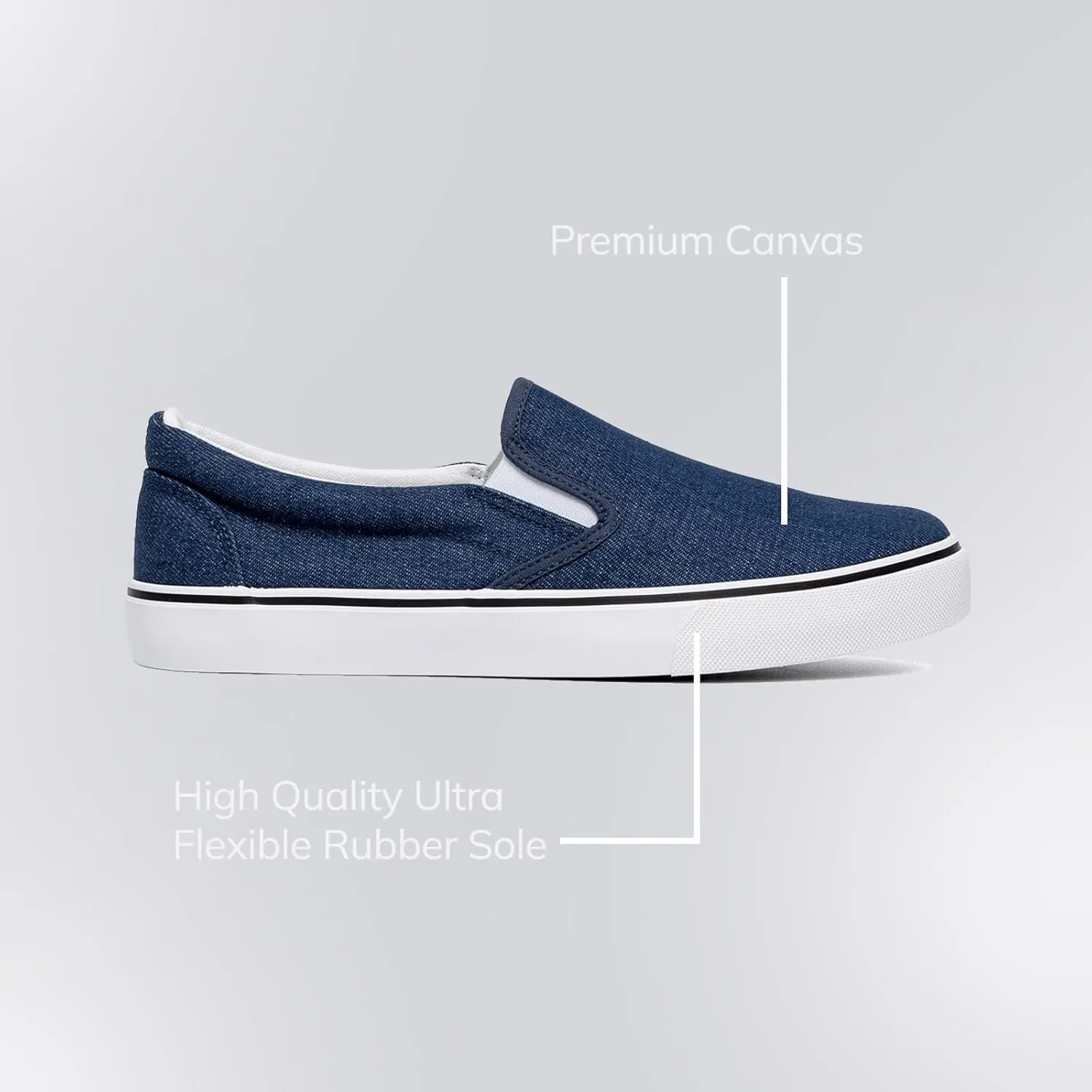 Low-Top Slip Ons Women's Fashion Sneakers Casual Canvas Sneakers for Women Comfortable Flats Breathable Padded Insole Slip on Sneakers Women Low Slip on Shoes