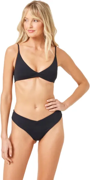 L*Space Riley Bikini Top for Women, Stylish Swim Bralette, Fully Adjustable Straps, Criss Cross Back, Swim Top, Black, M
