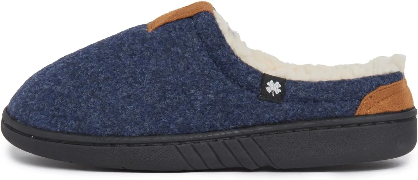 Lucky Brand Boy's Fleece Clog Micro Suede Tab Slippers – Comfortable and Cozy Footwear for Boys