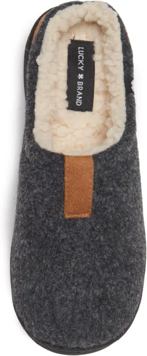 Lucky Brand Boy's Fleece Clog Micro Suede Tab Slippers – Comfortable and Cozy Footwear for Boys