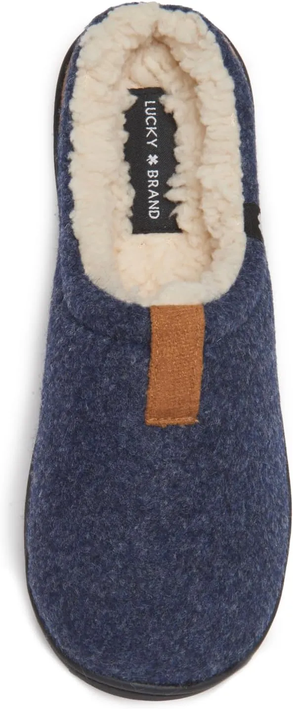 Lucky Brand Boy's Fleece Clog Micro Suede Tab Slippers – Comfortable and Cozy Footwear for Boys