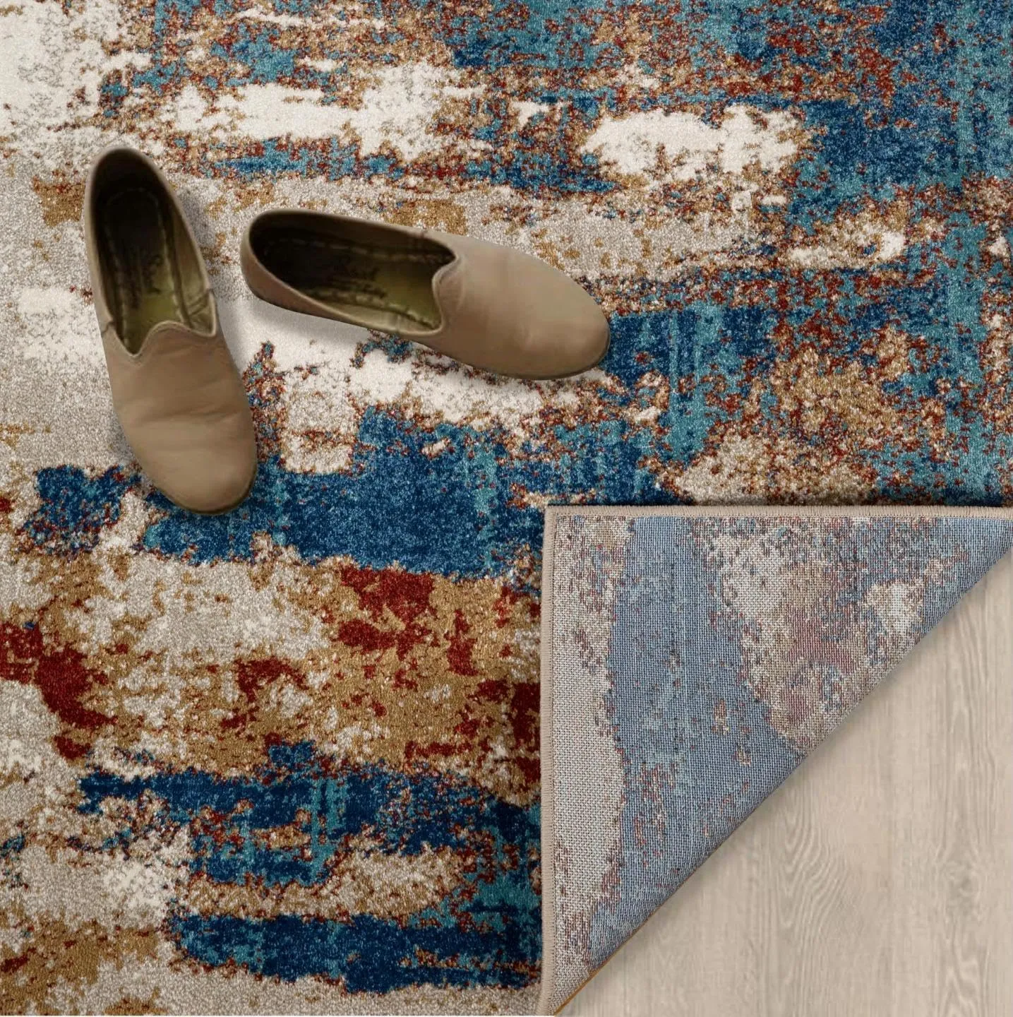 LUXE WEAVERS Lagos Collection Passion 2x7 Abstract Area Rug