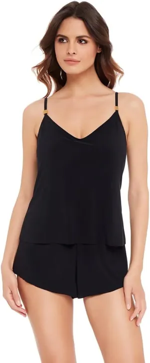 MagicSuit Women's Swimwear DD-Cup Solid Mila Romper Adjustable Halter Soft Cup One Piece Swimsuit