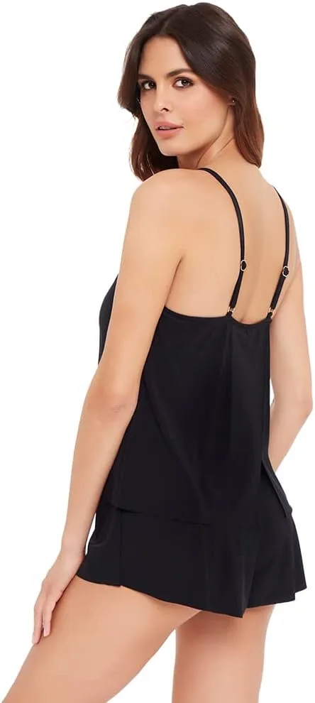 MagicSuit Women's Swimwear DD-Cup Solid Mila Romper Adjustable Halter Soft Cup One Piece Swimsuit