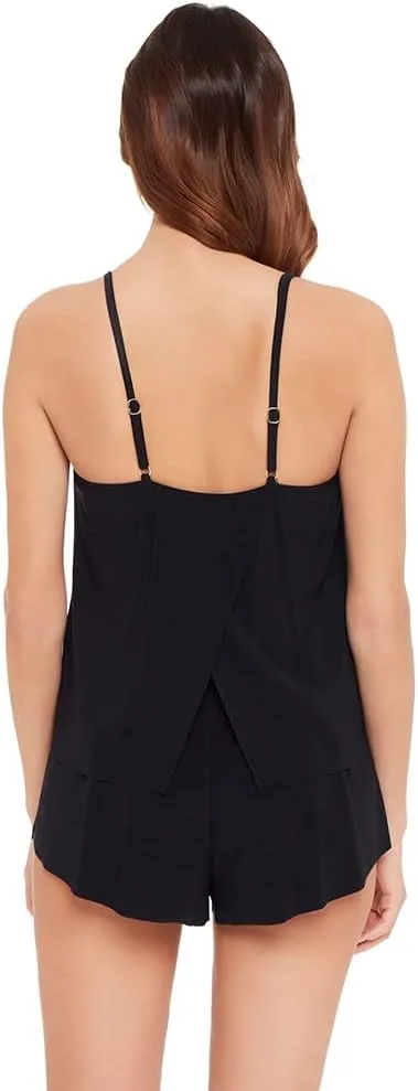 MagicSuit Women's Swimwear DD-Cup Solid Mila Romper Adjustable Halter Soft Cup One Piece Swimsuit