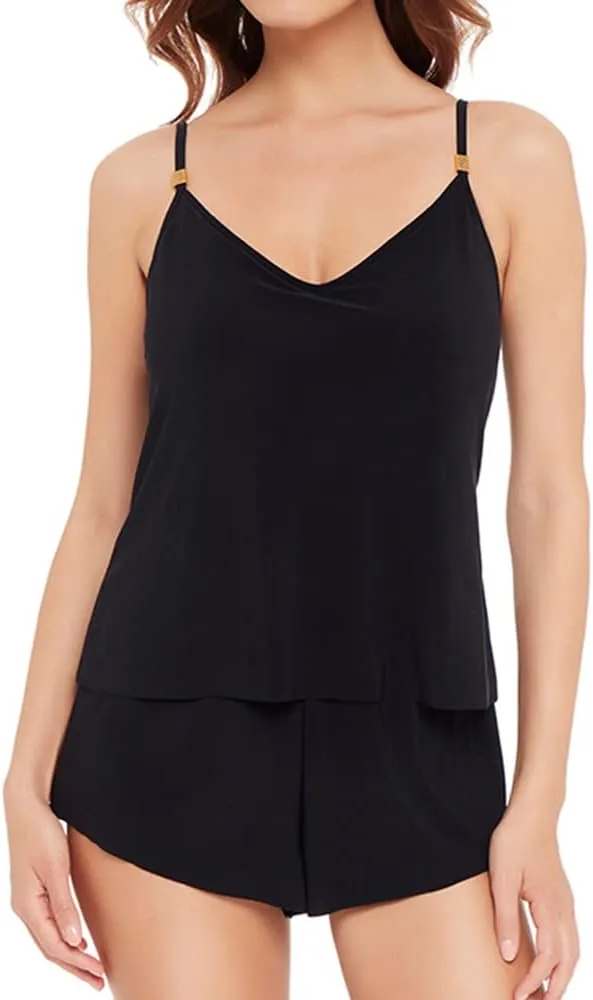 MagicSuit Women's Swimwear DD-Cup Solid Mila Romper Adjustable Halter Soft Cup One Piece Swimsuit
