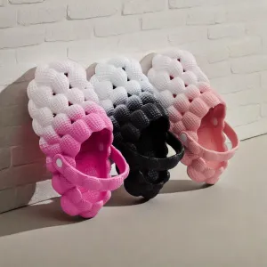 Man Women Bubble Slides with Fur Lined Bubble Slippers Comfortable Warm Fun Slippers Shoes for Indoor Outdoor
