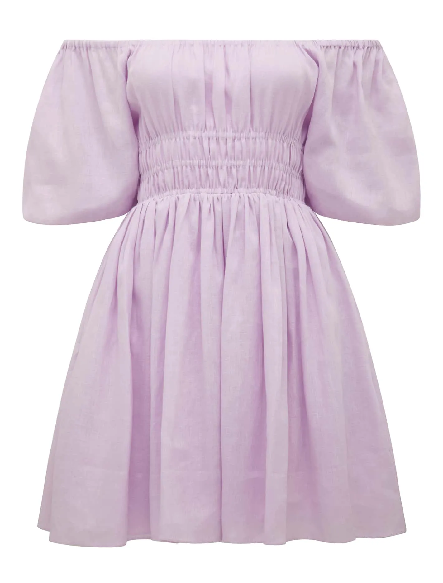 Mary-Jane Off Shoulder Mini Dress