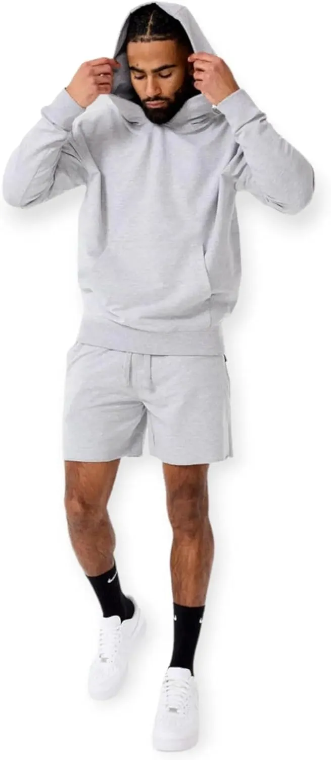 Men Summer Breeze Pullover Hoodie (Heather Grey)
