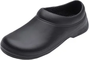 Men Women Kitchen Chef Work Shoes Nurse Slip-On Comfortable Clog Waterproof Non-Slip Shoes for Restaurant or Garden