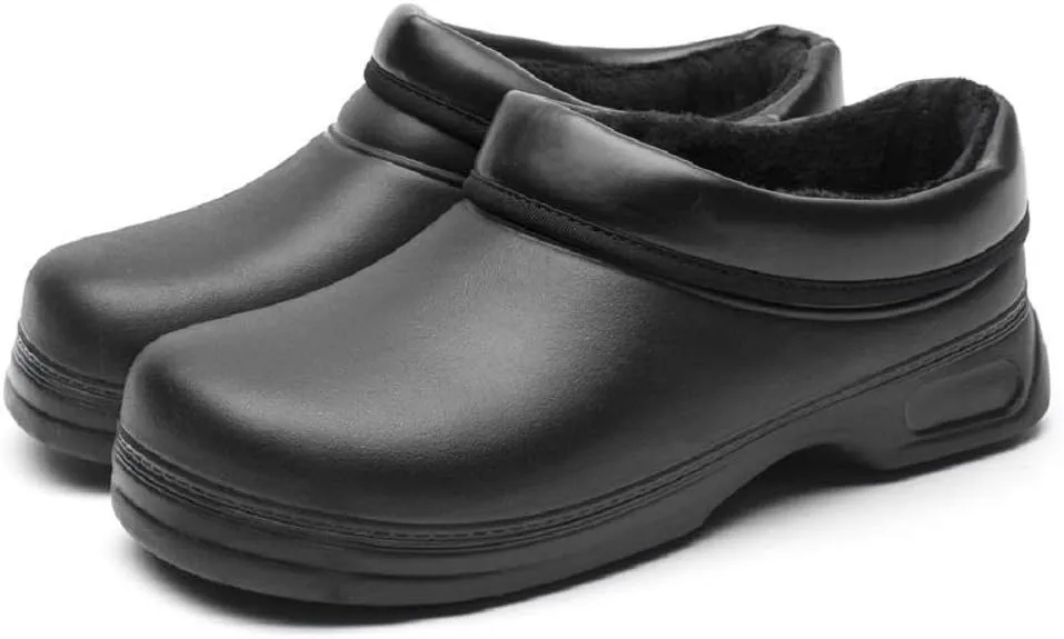 Men Women Kitchen Chef Work Shoes Nurse Slip-On Comfortable Clog Waterproof Non-Slip Shoes for Restaurant or Garden