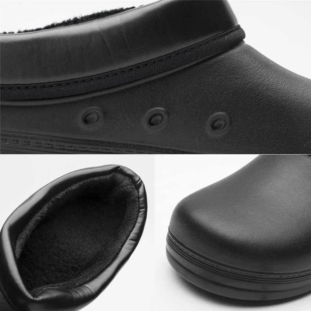 Men Women Kitchen Chef Work Shoes Nurse Slip-On Comfortable Clog Waterproof Non-Slip Shoes for Restaurant or Garden