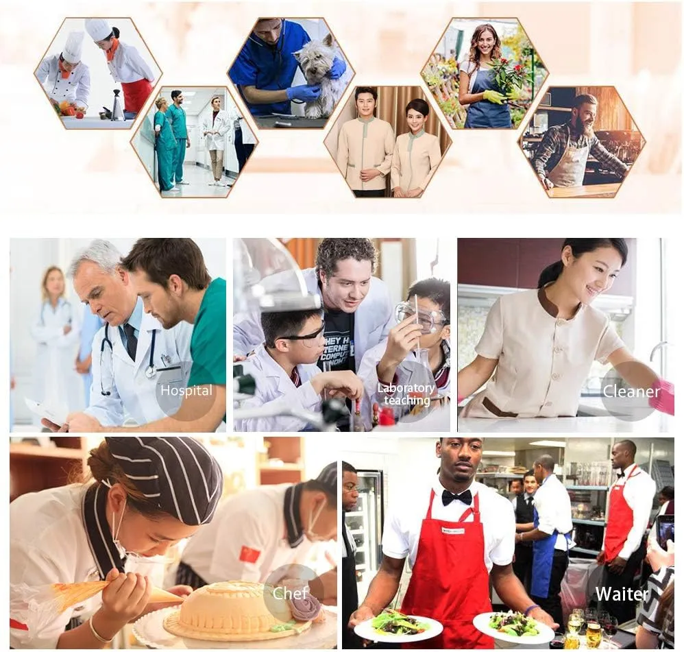 Men Women Kitchen Chef Work Shoes Nurse Slip-On Comfortable Clog Waterproof Non-Slip Shoes for Restaurant or Garden