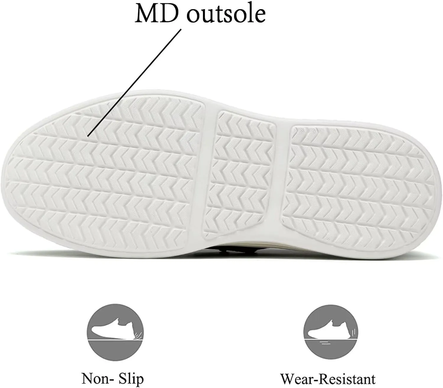 Men's Arch Support Casual Slip-on Shoes Loafers for Men Non Slip Comfortable Shoes