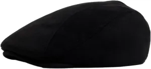 Men's Classic Newsboy Hat, Stylish Suede Beret, Vintage Casual Front Hat Stretch Head Around Ivy Flat Cap Gatsby Cabbie Hat