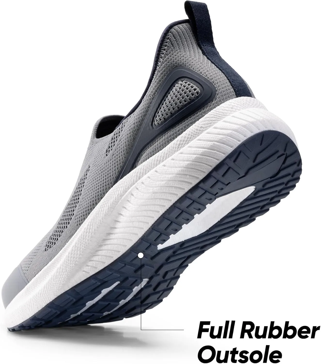 Men's Hands-Free Slip On Walking Shoes Laceless Comfortable Tennis Sneakers