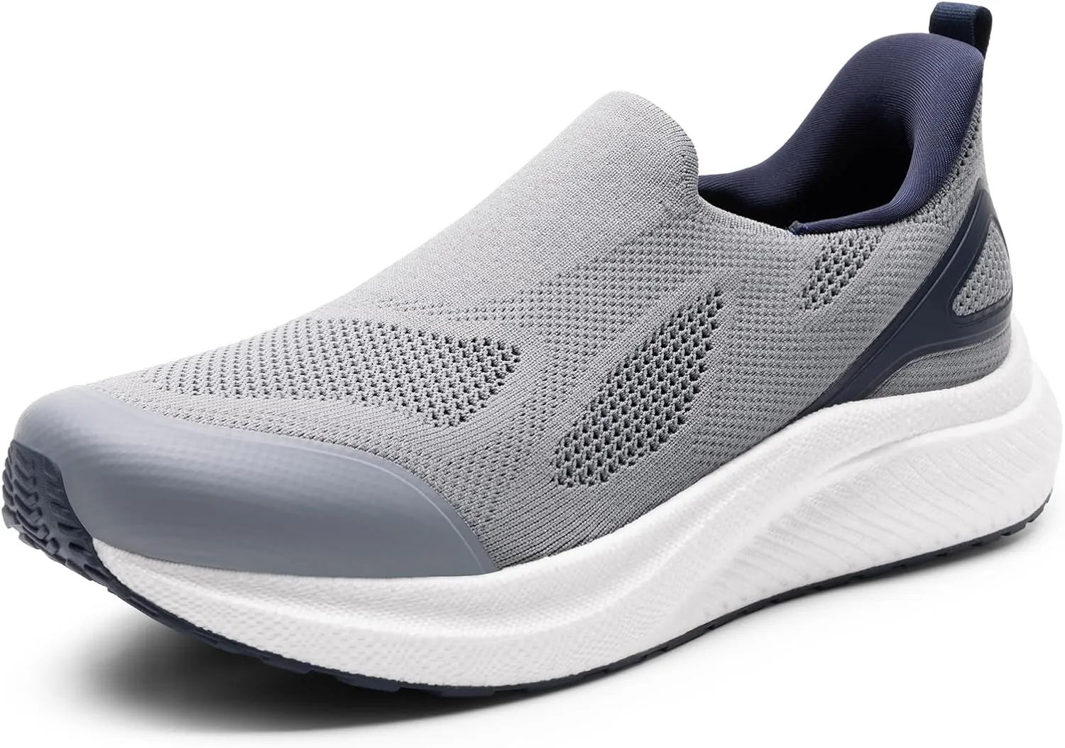 Men's Hands-Free Slip On Walking Shoes Laceless Comfortable Tennis Sneakers