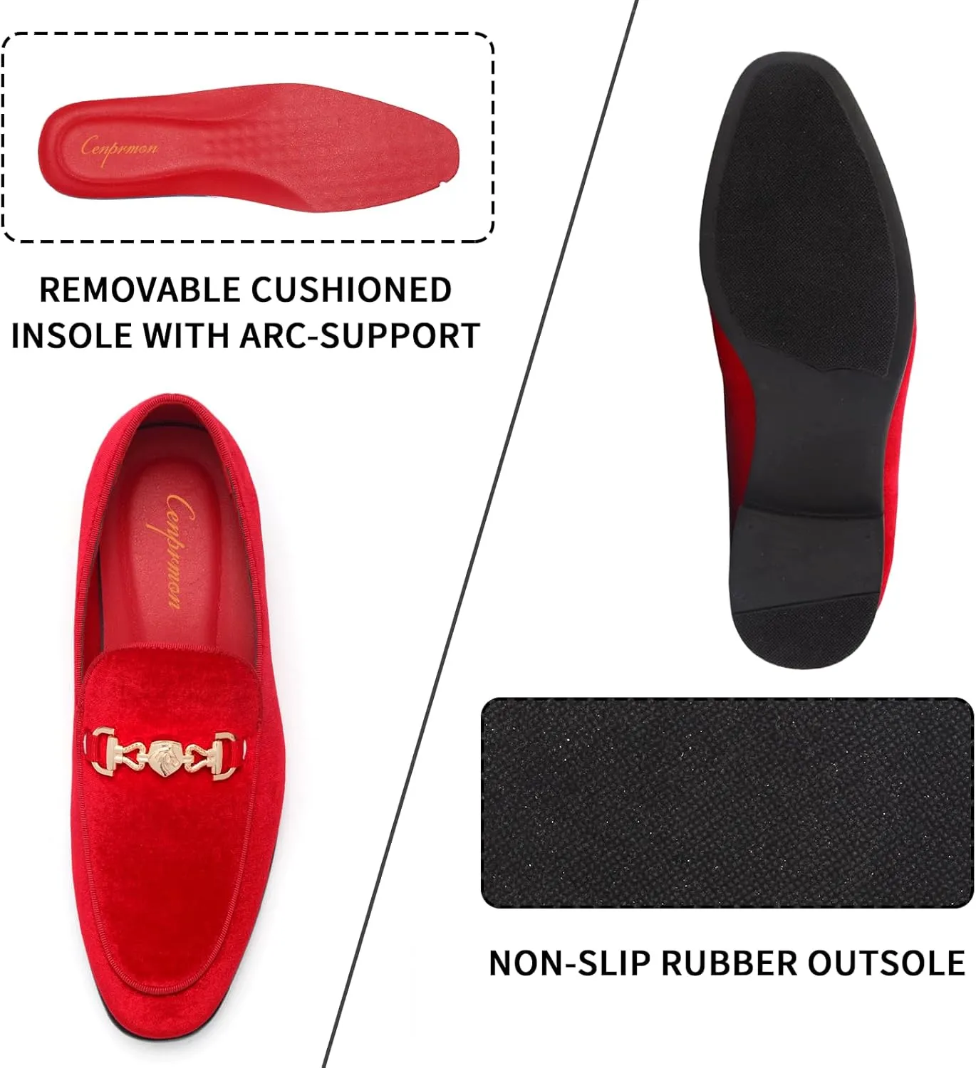 Men's Multiple Colors Penny Slip-on Velvet Loafer Suede Tuxedo Dress Shoes Luxury Smoking Slipper Party Prom Wedding Shoes Comfortable Lightweight