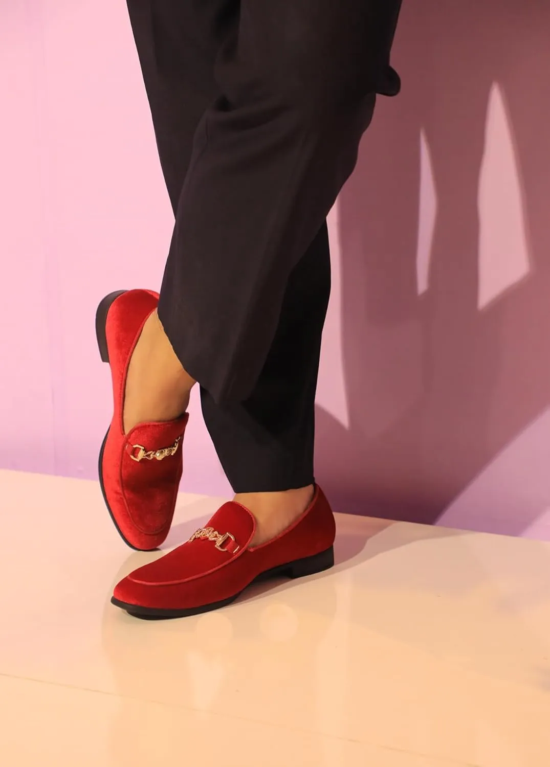 Men's Multiple Colors Penny Slip-on Velvet Loafer Suede Tuxedo Dress Shoes Luxury Smoking Slipper Party Prom Wedding Shoes Comfortable Lightweight