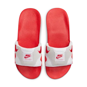 Men's Nike Air Max 1 Slides "White University Red"