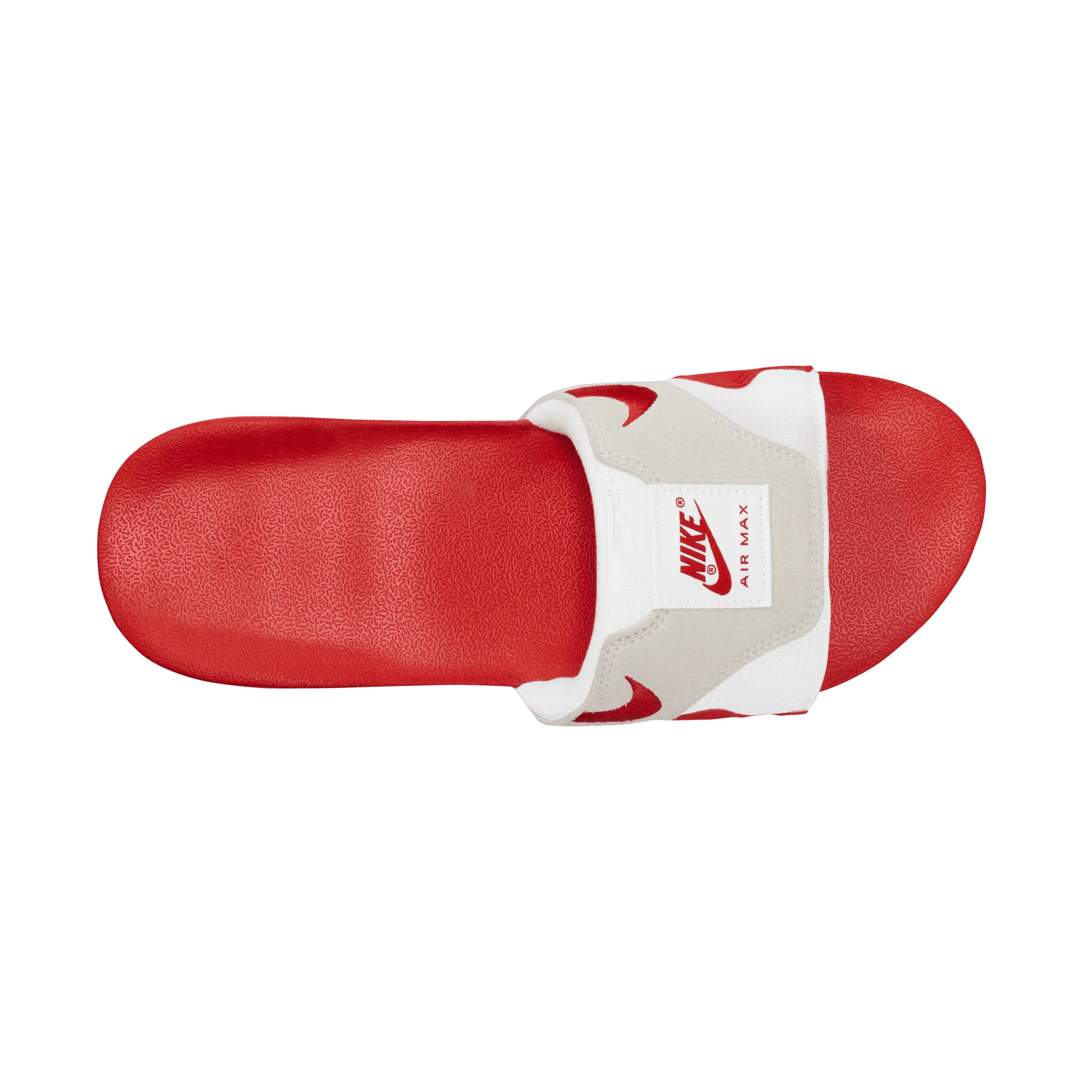 Men's Nike Air Max 1 Slides "White University Red"
