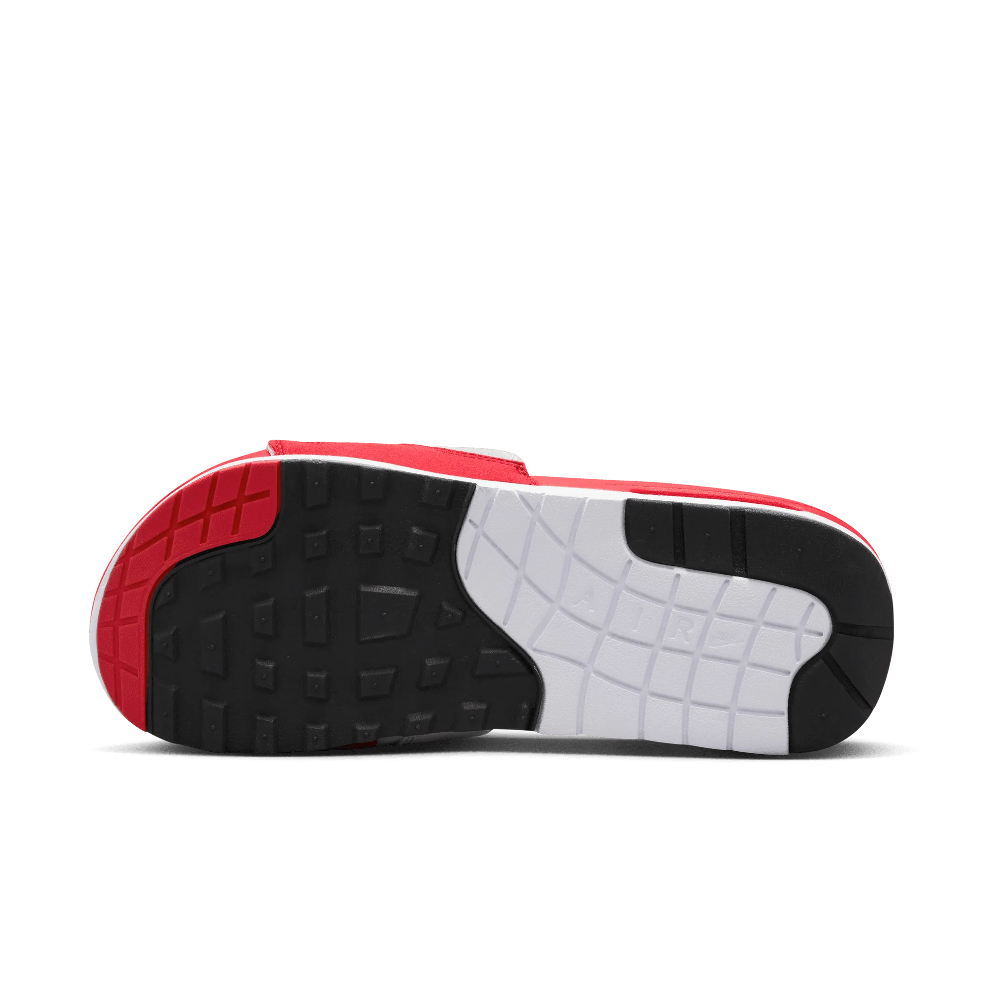Men's Nike Air Max 1 Slides "White University Red"