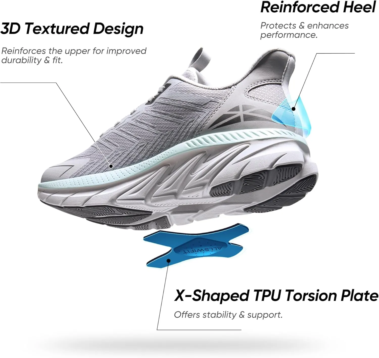 Men's Slip On Walking Shoes Running Comfortable Tennis Breathable Non Slip Athletic Gym Workout Cross Training Fashion Sneakers