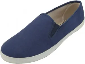 Men's Sneakers Classic Low Top Slip On Shoes Canvas Skate Loafers Sneakers Causal Dress Shoes for Men Comfortable Walking Shoes Slip on Sneakers for Men