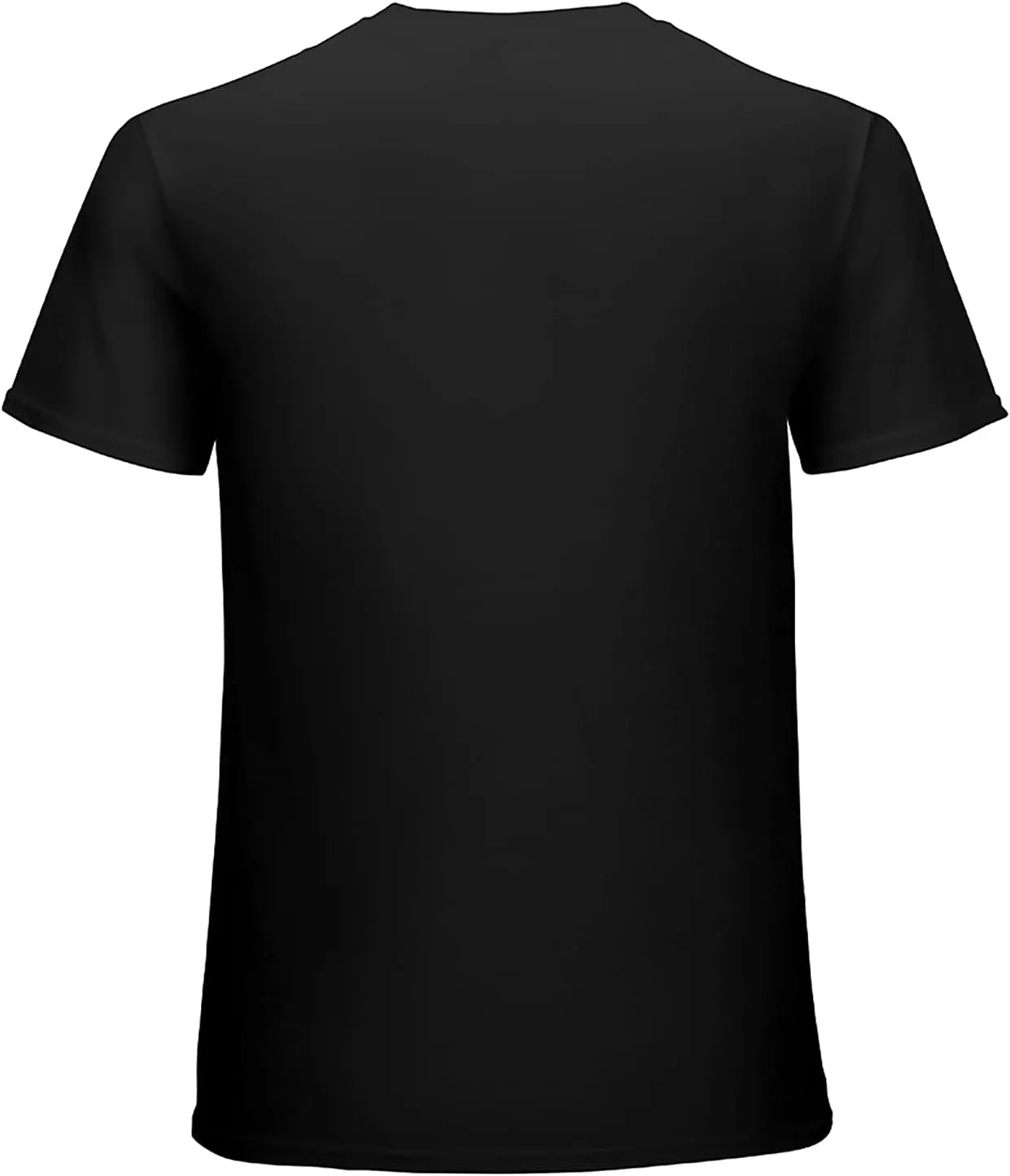 Men's T-Shirt Classic Short Sleeve Top Fashion Tee Black