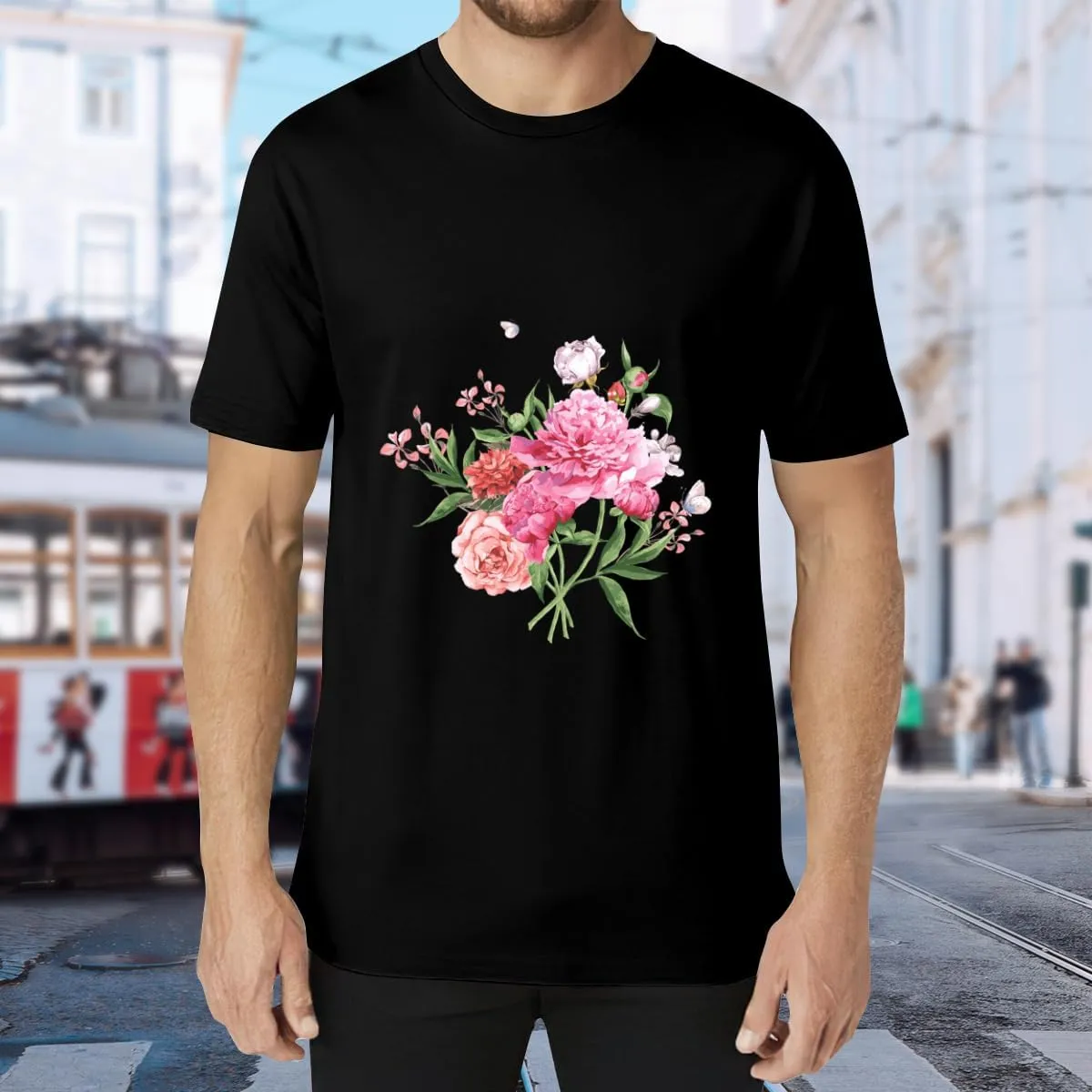 Men's T-Shirts,Flat Earth,Stylish Raglan Tee Natural Fiber T Shirt Unique Print Tee