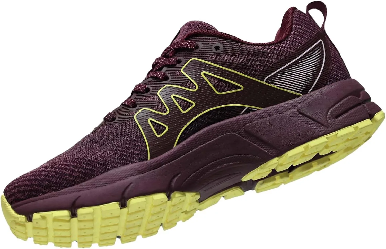 Men's Trail Running Shoes, Lightweight Hiking Sneakers with Arch Support, Non-Slip Shock Absorbing Outdoor Shoes for Mountain Trekking & Athletic Training