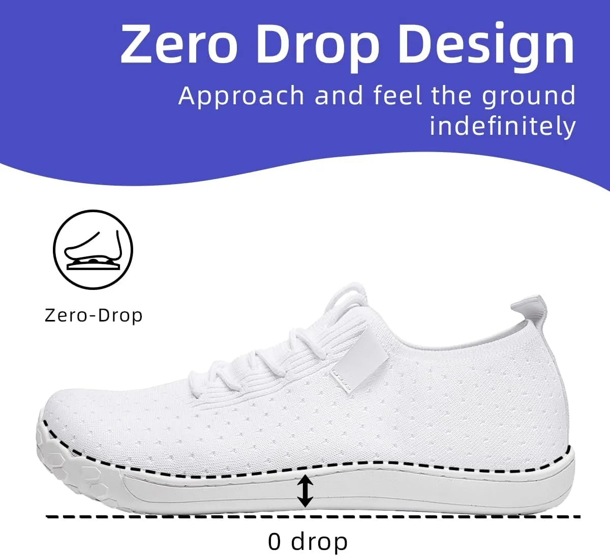 Mens Wide Toe Box Shoes Slip On Walking Shoes Sneakers Sports Casual Office Outdoor Activities Non Slip Rubber Outsole Minimalist Comfortable