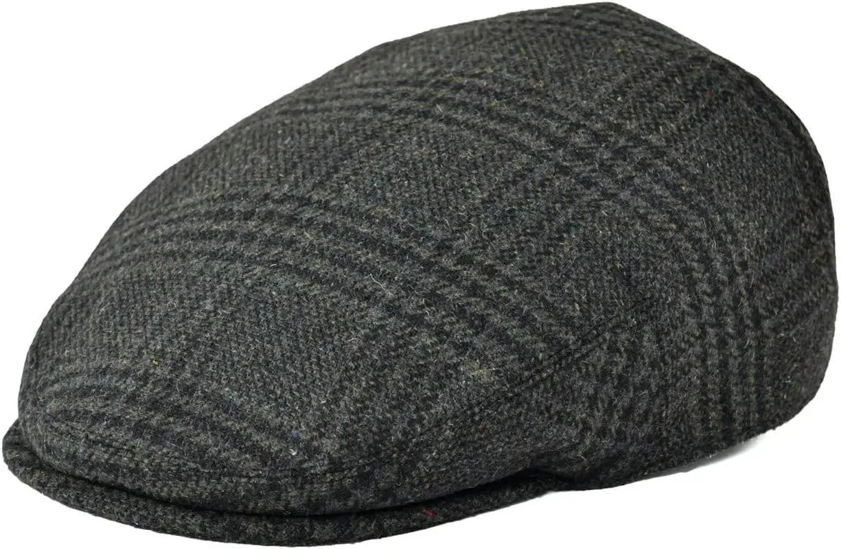 Mens Wool Flat Cap