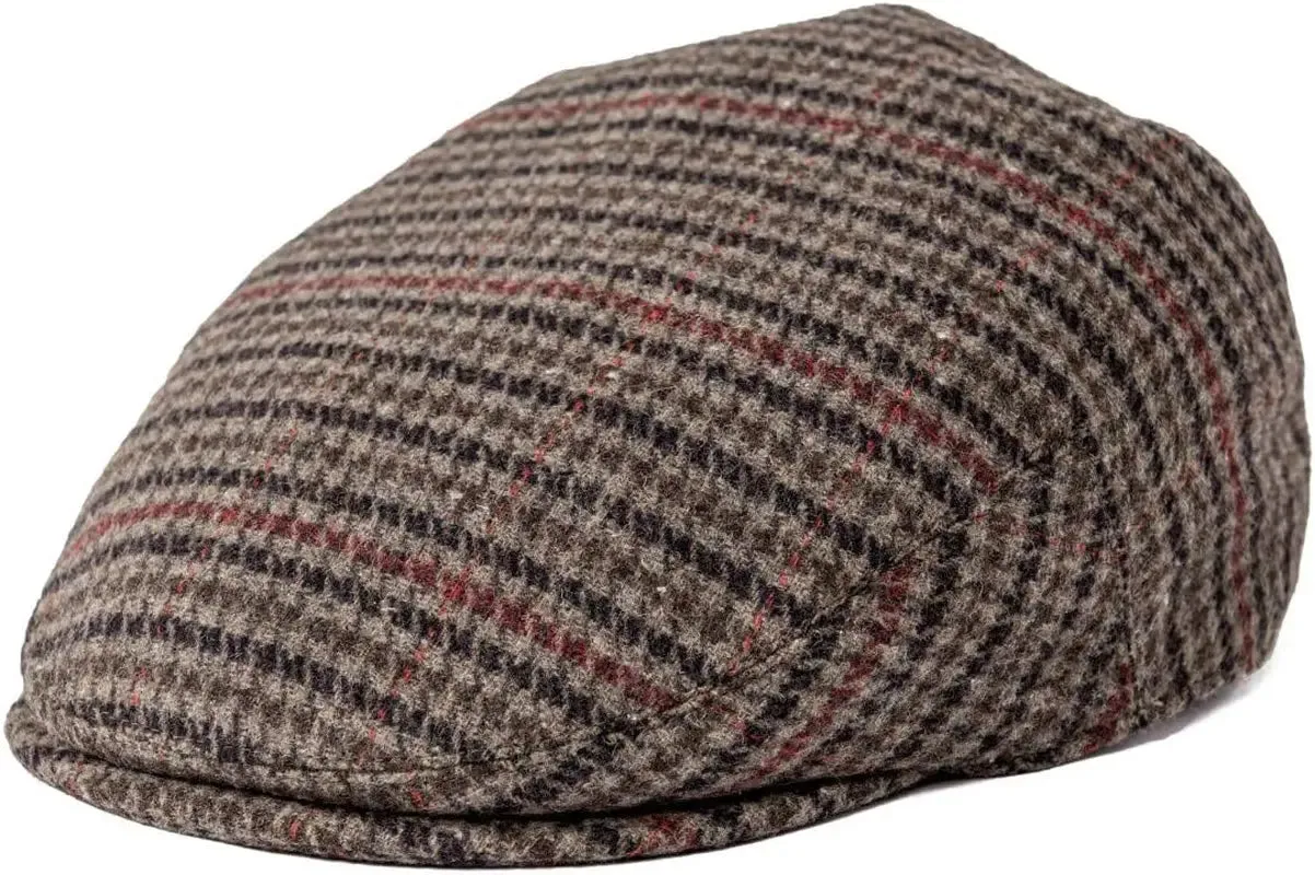 Mens Wool Flat Cap