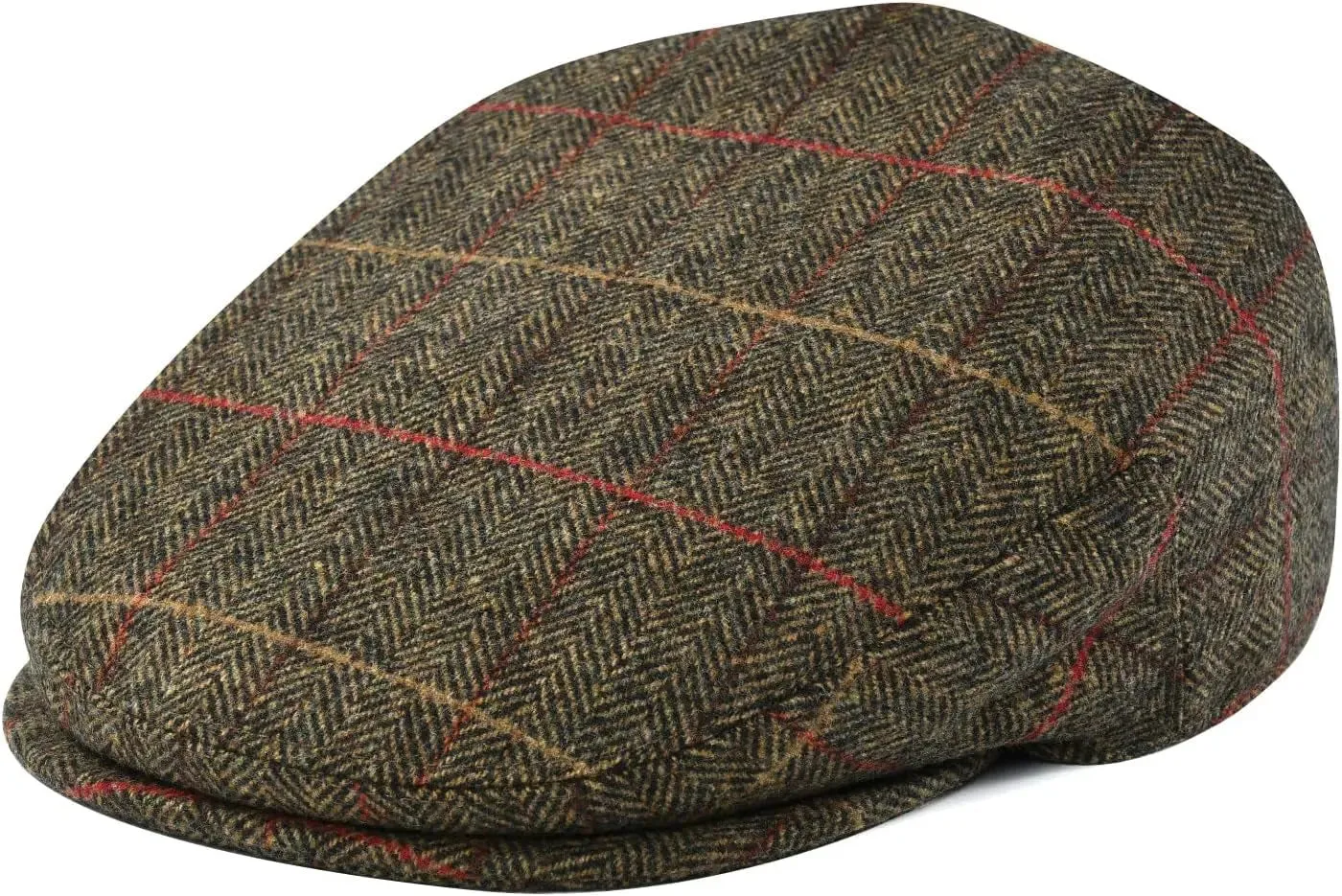 Mens Wool Flat Cap