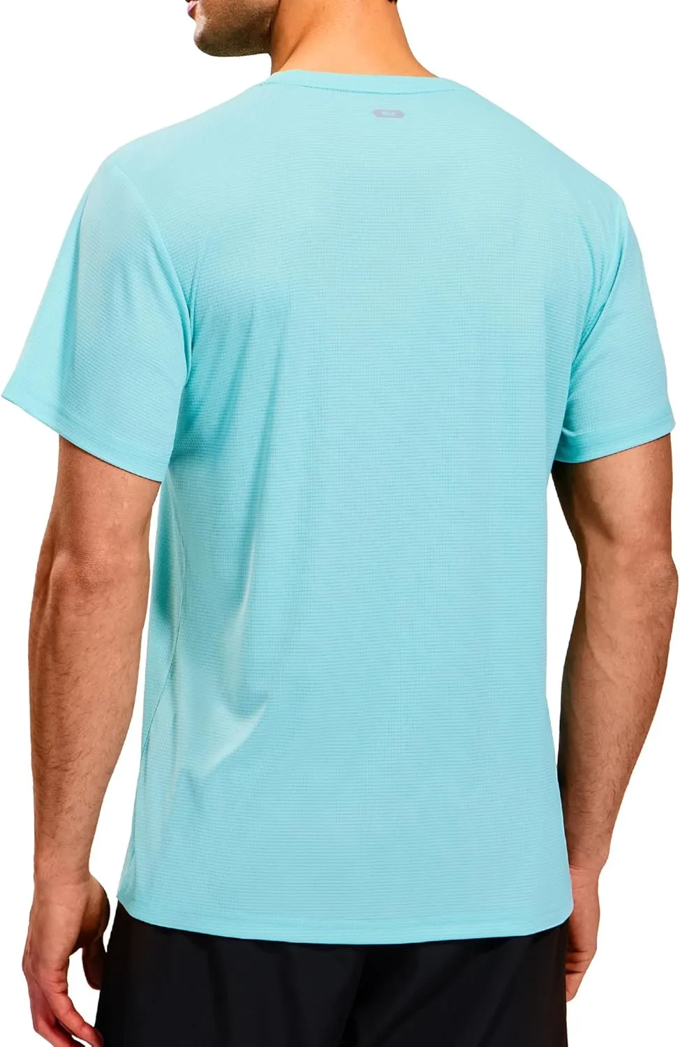 MIER Mens Dry Fit Workout T-Shirts Athletic Running Tshirt Short Sleeve Lightweight Airy Gym Sport Tee Shirt, Crew Neck