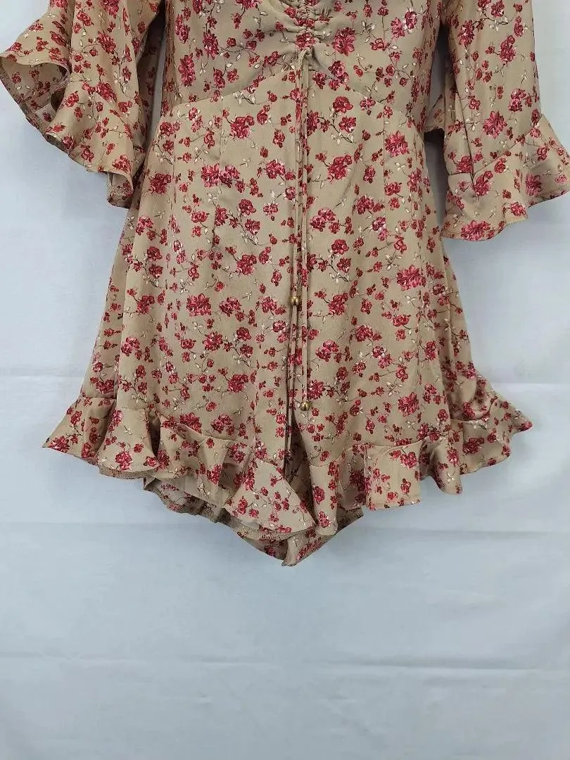 Mika & Gala Stylish Satin Playsuit Size 8
