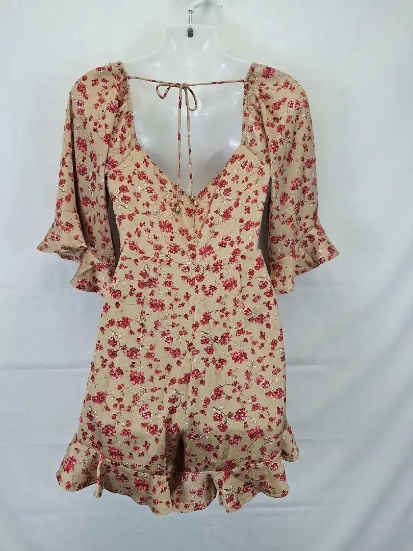 Mika & Gala Stylish Satin Playsuit Size 8