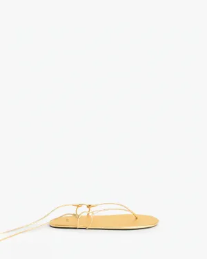 Milli Sandal in Gold Leather