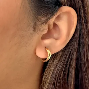 Mini Flat Curvy Hoops