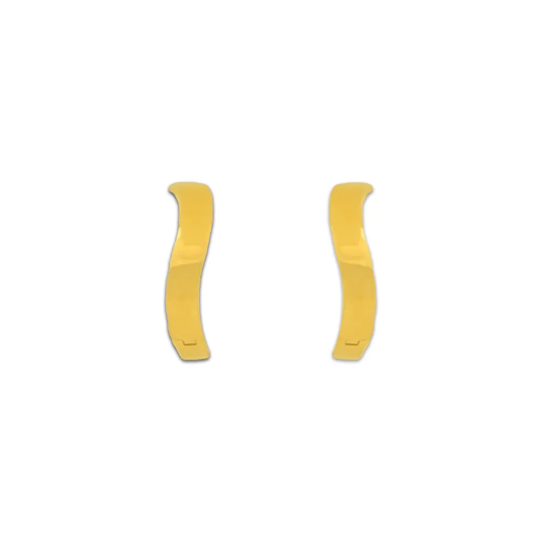Mini Flat Curvy Hoops